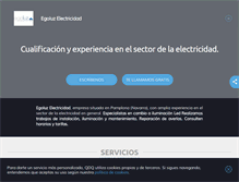 Tablet Screenshot of egoluzelectricidad.com
